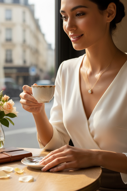 Collar “Eterno Brillo” de Moissanita — Plata 925 y Oro 18K | Certificado GRA