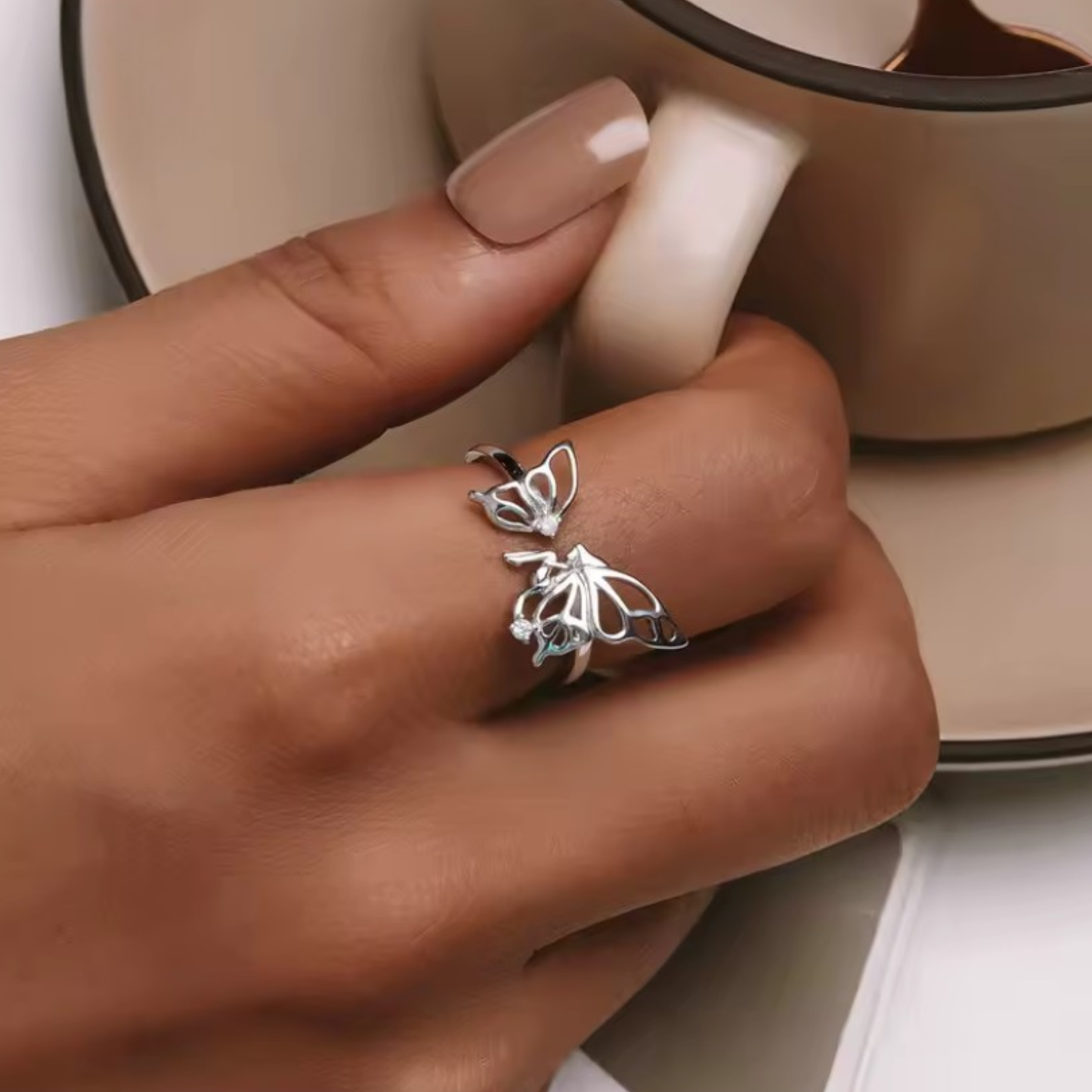 Anillo Mariposa de Plata 925 — Elegancia y libertad