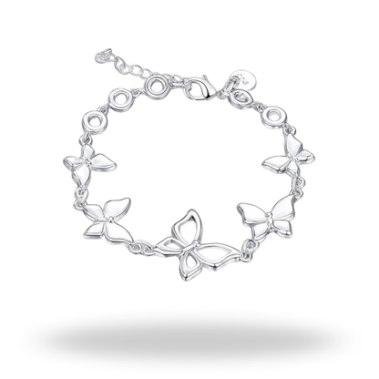 Pulsera Mariposas de Plata 925 | Símbolo de Transformación