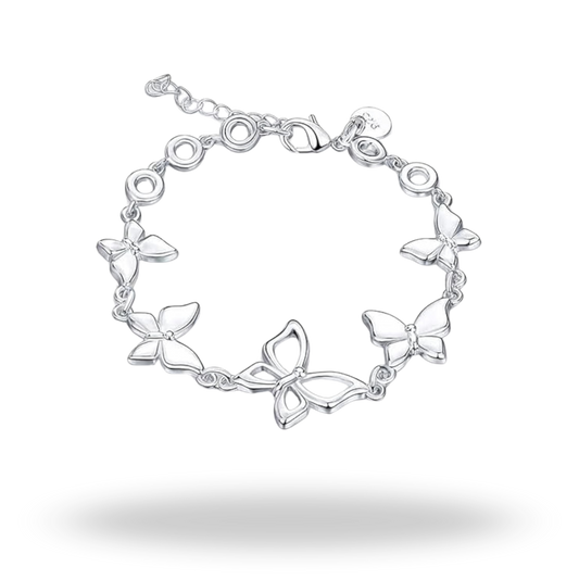 Pulsera Mariposas de Plata 925 | Símbolo de Transformación