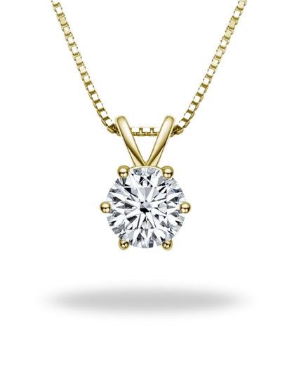 Collar “Eterno Brillo” de Moissanita — Plata 925 y Oro 18K | Certificado GRA