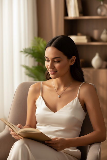 Collar de Moissanita Marquesa en Plata 925 – Elegancia que ilumina tu esencia