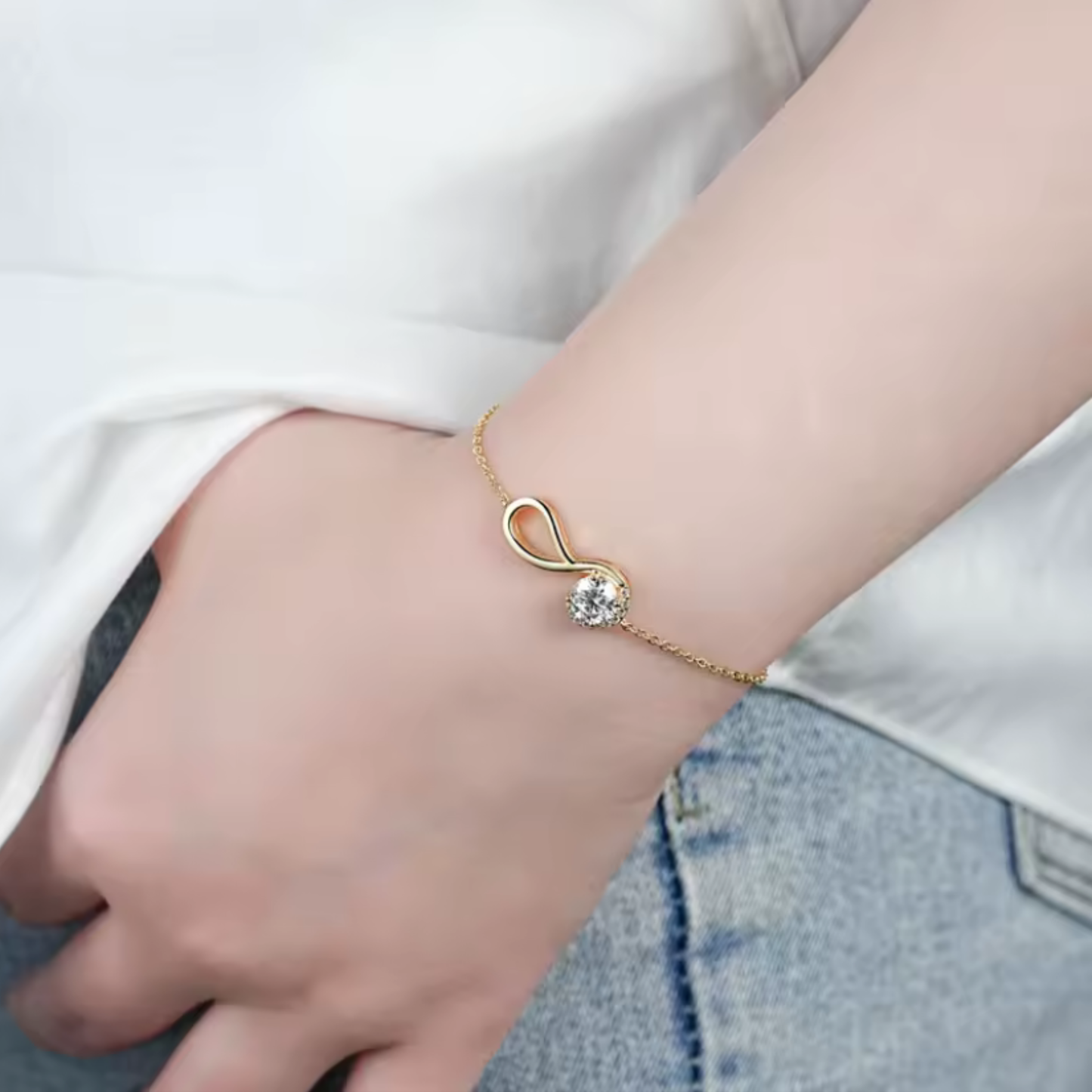 Pulsera Eterna Moissanita | Plata 925 GRA Certificada