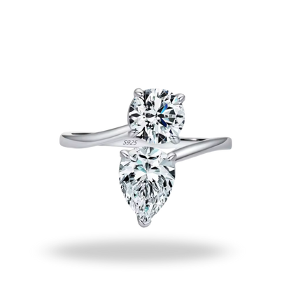 Anillo Colección Irregular con Circonio | Plata 925