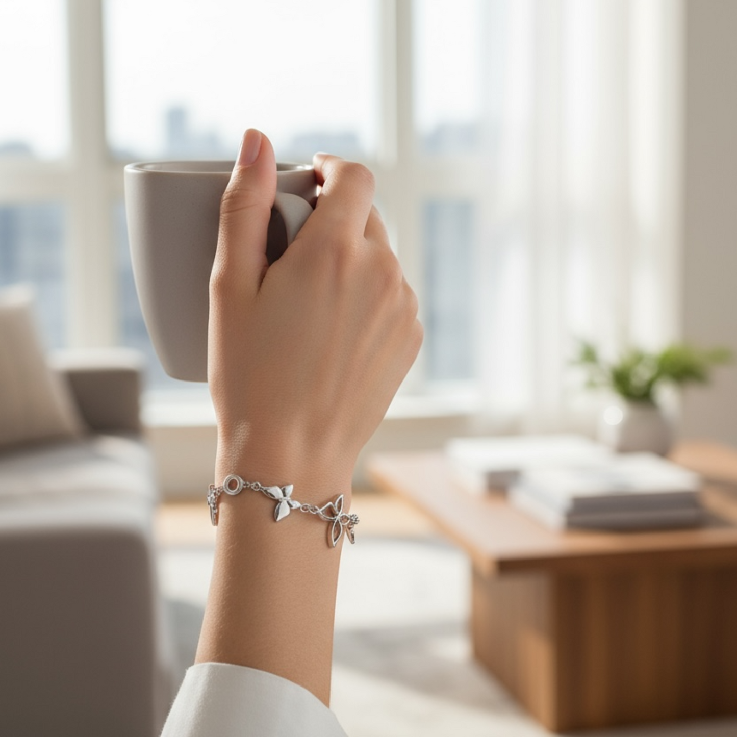 Pulsera Mariposas de Plata 925 | Símbolo de Transformación