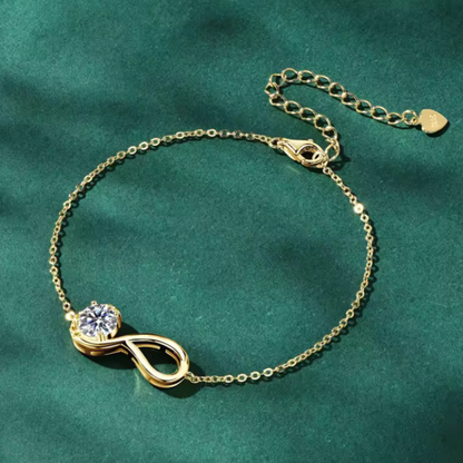 Pulsera Eterna Moissanita | Plata 925 GRA Certificada