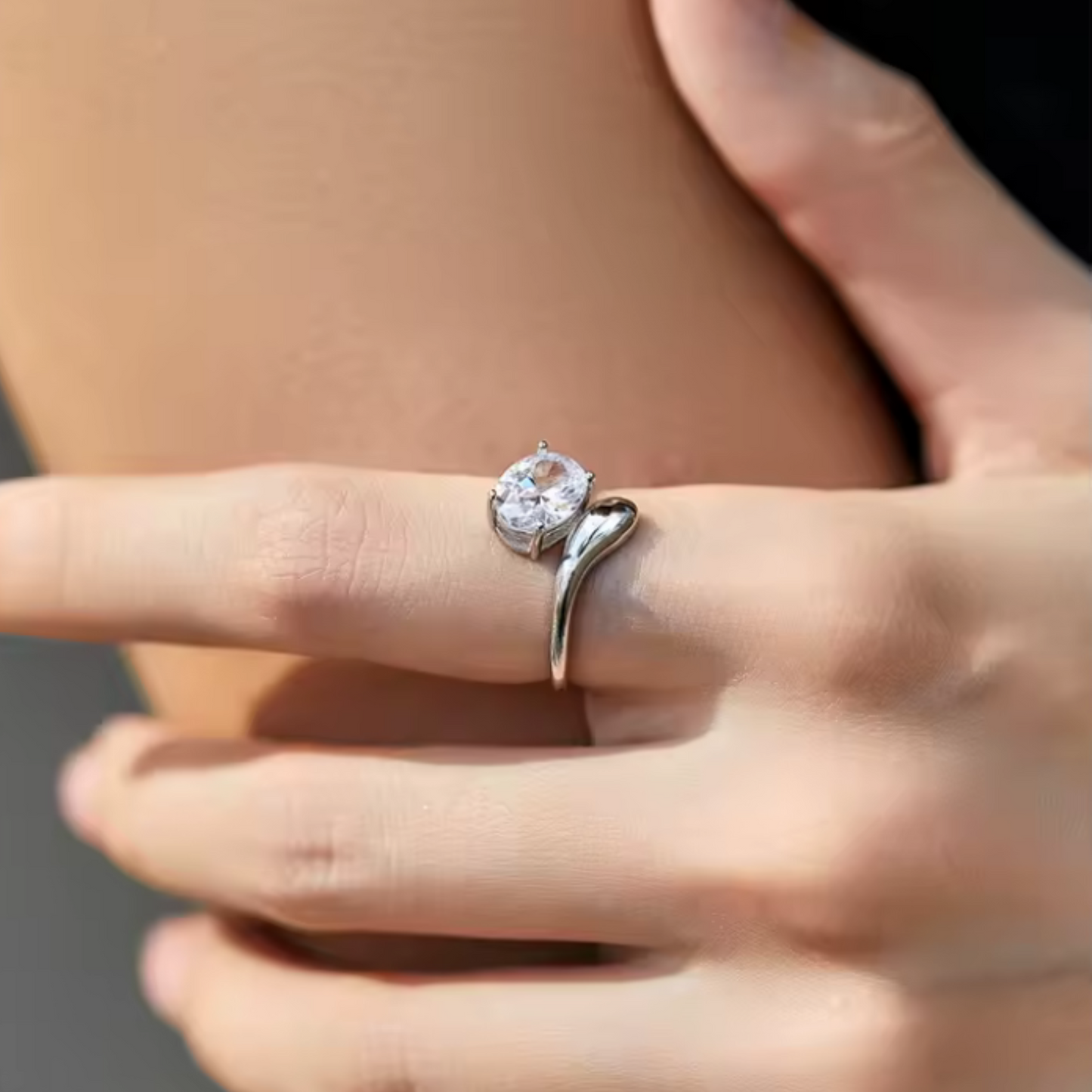 Anillo Colección Irregular con Circonio | Plata 925