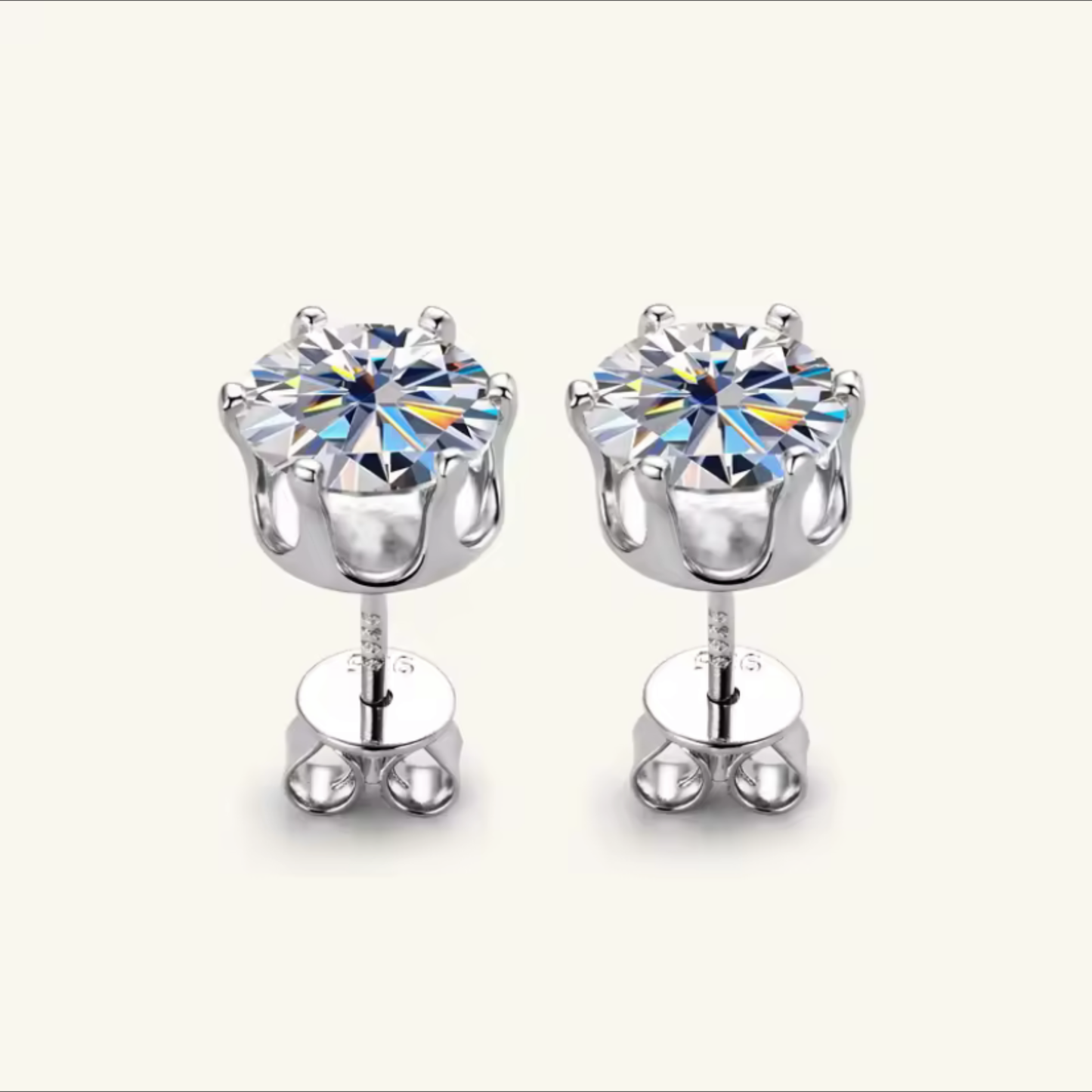 Pendientes Moissanita 18K | Brillo Eterno Unisex