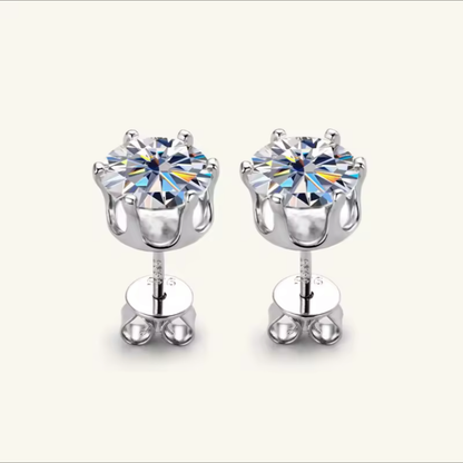 Pendientes Moissanita 18K | Brillo Eterno Unisex