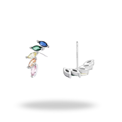 Pendientes “Aurora Wings” | Plata 925 y zirconias multicolor