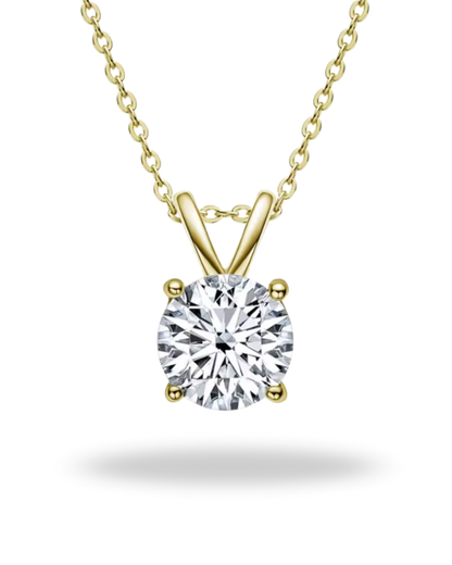 Collar “Eterno Brillo” de Moissanita — Plata 925 y Oro 18K | Certificado GRA