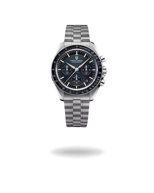 LEGEND PAGANI 1701 Chrono Steel – Cronógrafo Retro de Acero Masculino