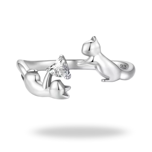 Anillo Animal Lovers Plata 925 | Amor que deja huella