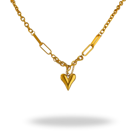 Collar Heart Luxe 18 K | Amor y Elegancia