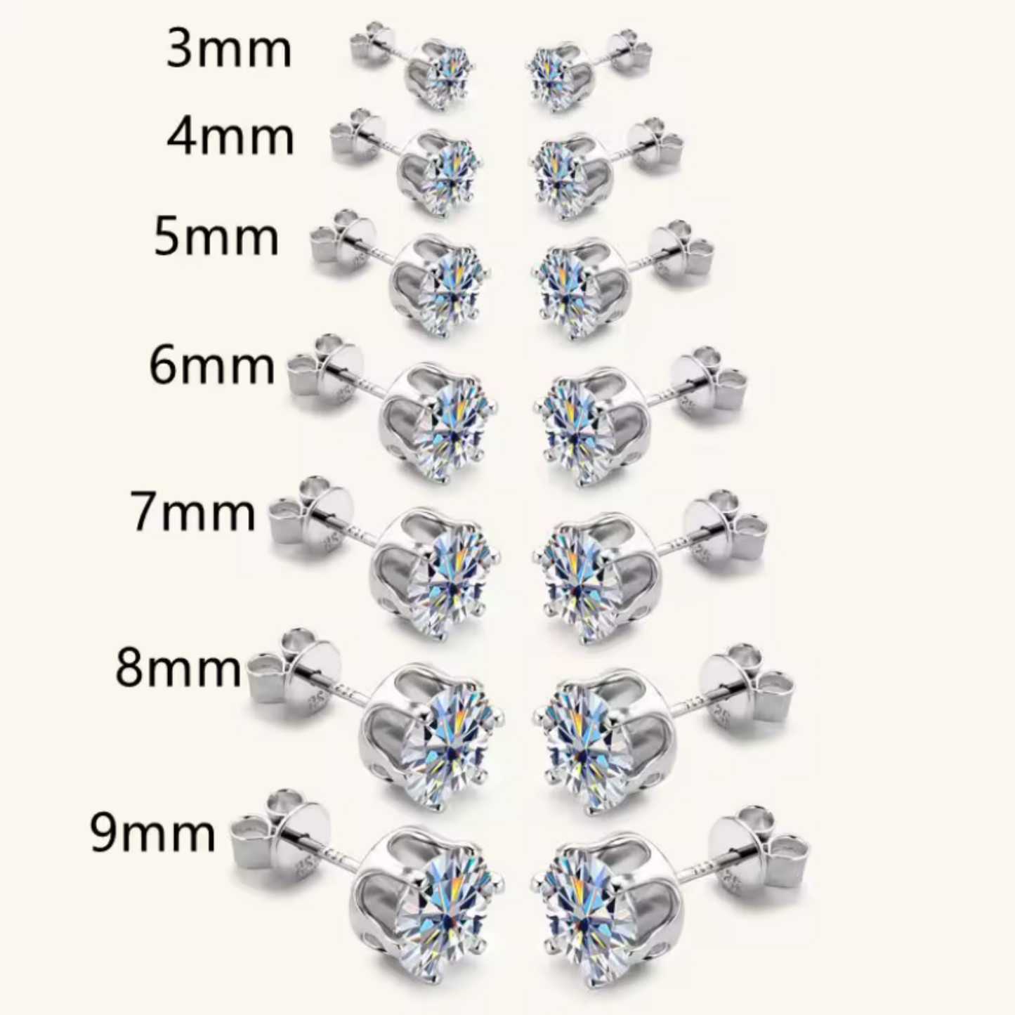 Pendientes Moissanita 18K | Brillo Eterno Unisex