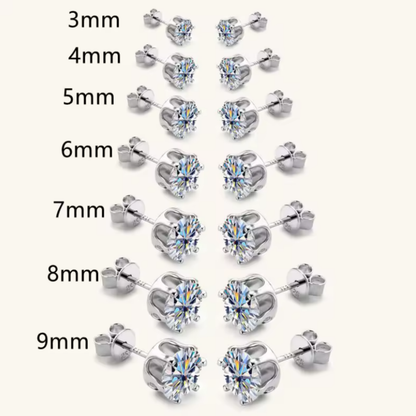 Pendientes Moissanita 18K | Brillo Eterno Unisex