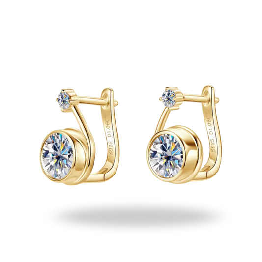 Pendientes Brillo Eterno | Moissanita 1CT en Plata de Ley 925