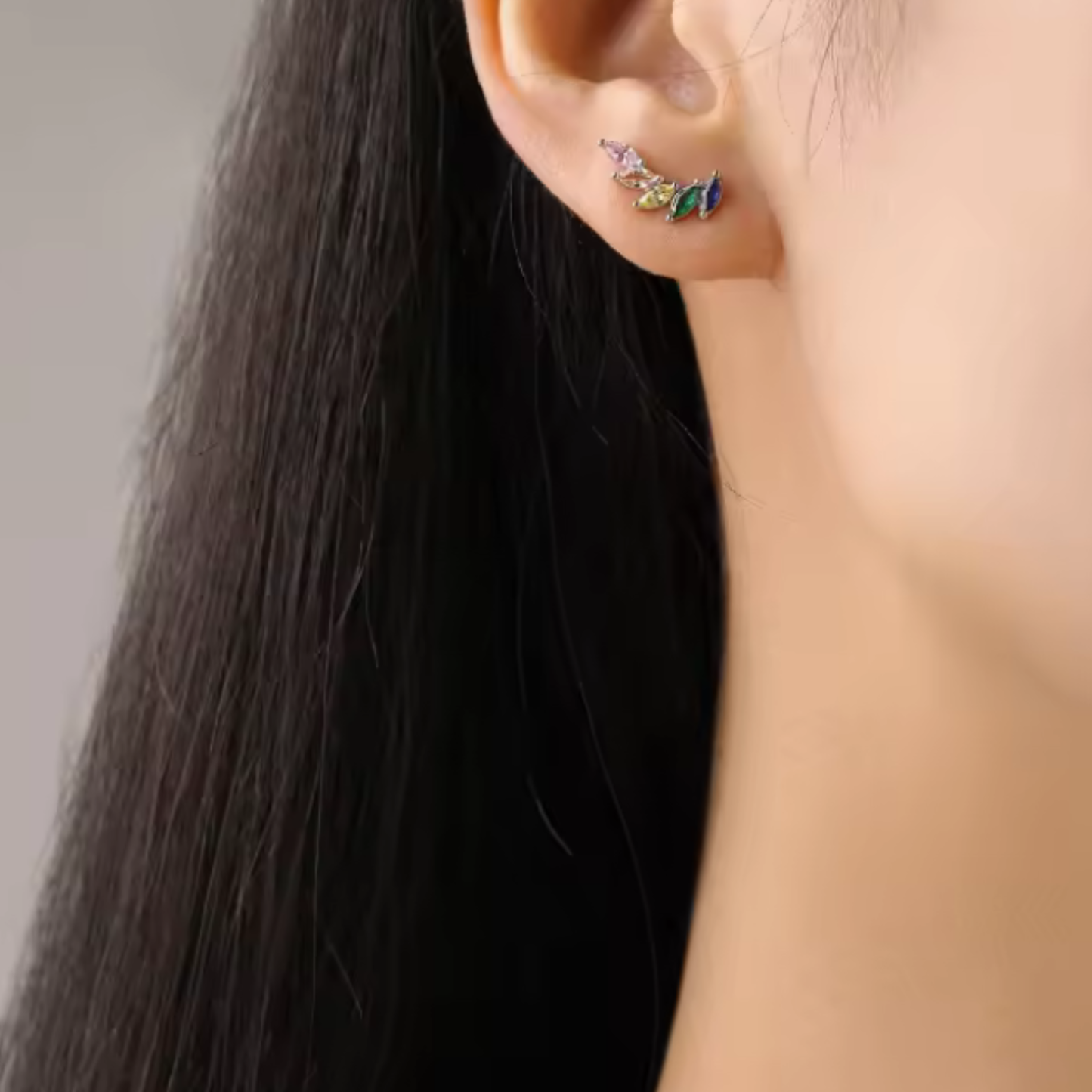 Pendientes “Aurora Wings” | Plata 925 y zirconias multicolor