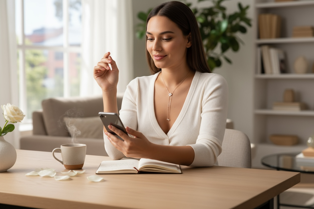 Collar Lariat de Moissanita en Plata 925 – Flor Brillante | Elegancia Atemporal