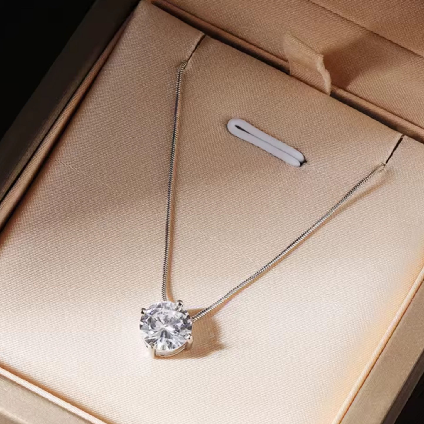 Collar Solitario Zircón | 0,5 ct · 1 ct · 2 ct