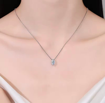Collar de Moissanita Marquesa en Plata 925 – Elegancia que ilumina tu esencia