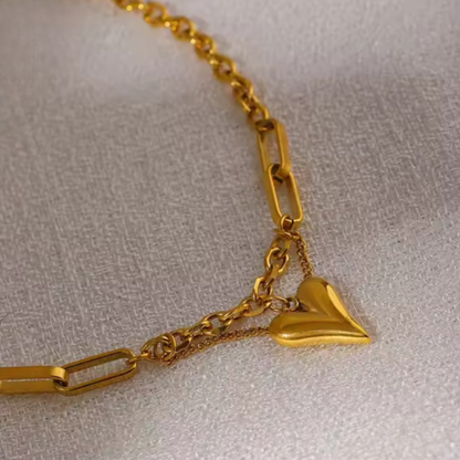 Collar Heart Luxe 18 K | Amor y Elegancia