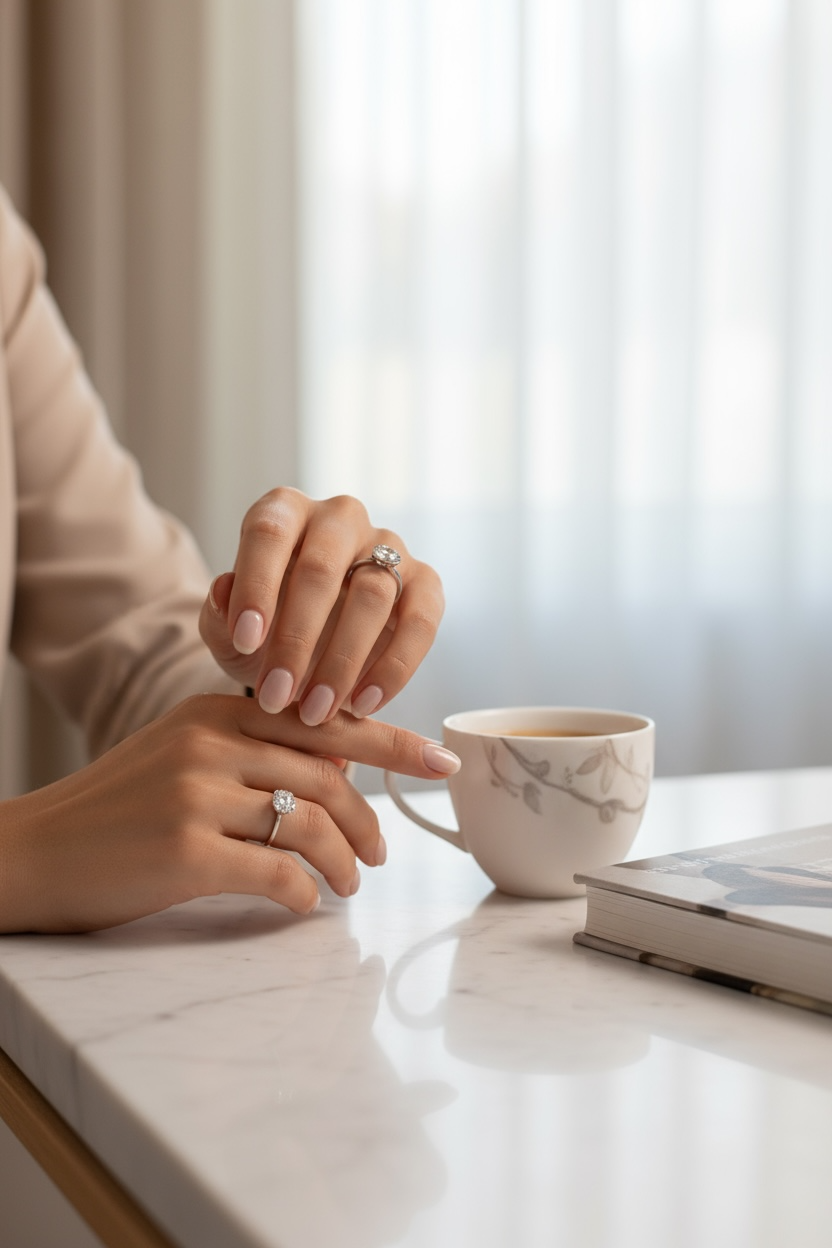 Anillo Solitario Moissanita 1CT | Oro y Plata 925