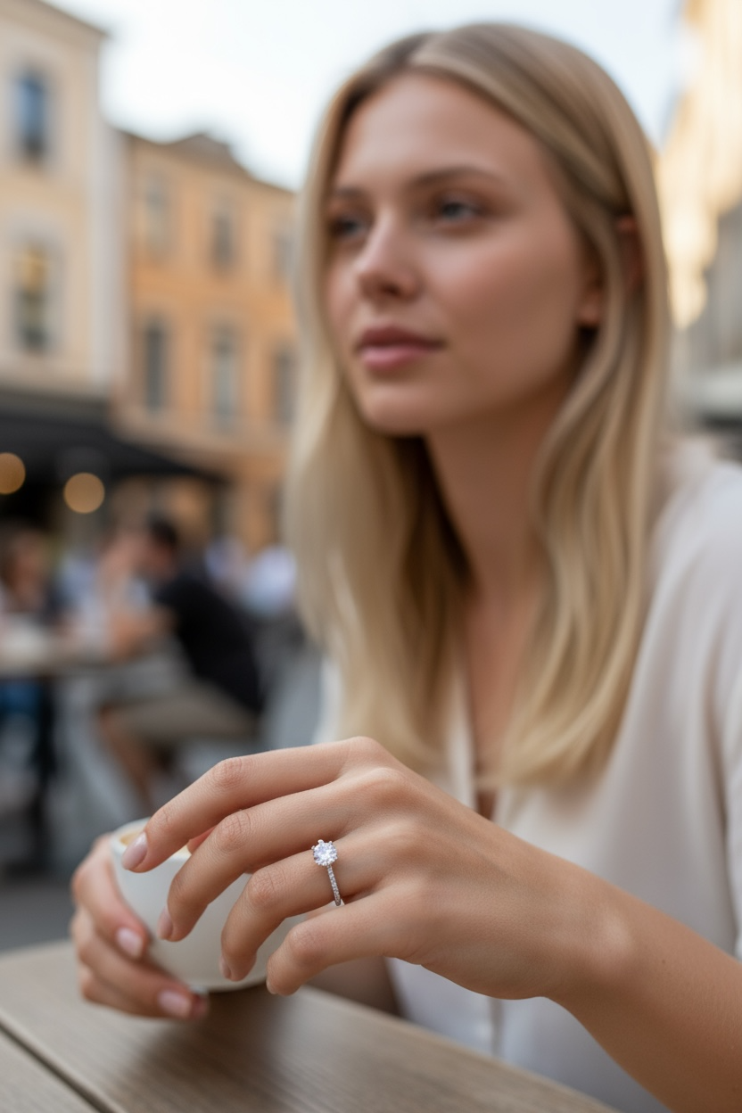 Anillo de compromiso “Eterna Luz” | Plata de Ley 925 con Moissanita Premium de 2 Ct