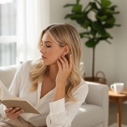 Pendientes dorados S925 | cadena y circonitas