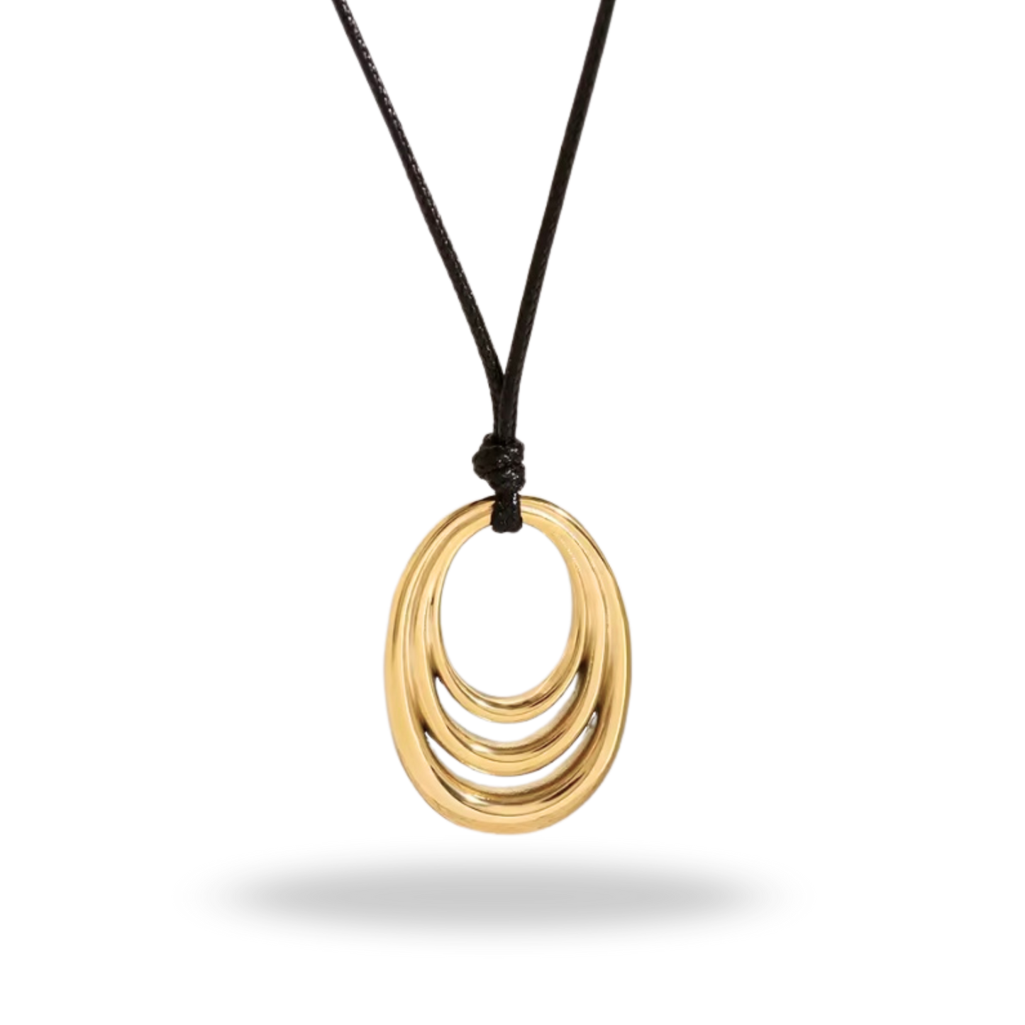 Collar Minimalista Irregular en Acero Inoxidable Dorado – Ajustable e Hipoalergénico