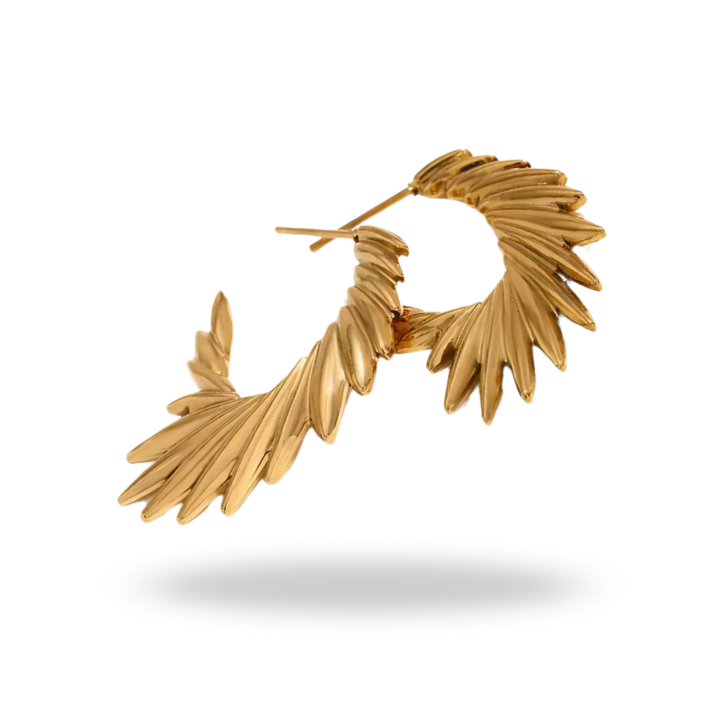 Pendientes Alas de Acero Inoxidable