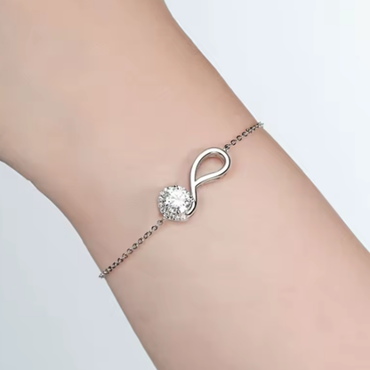Pulsera Eterna Moissanita | Plata 925 GRA Certificada