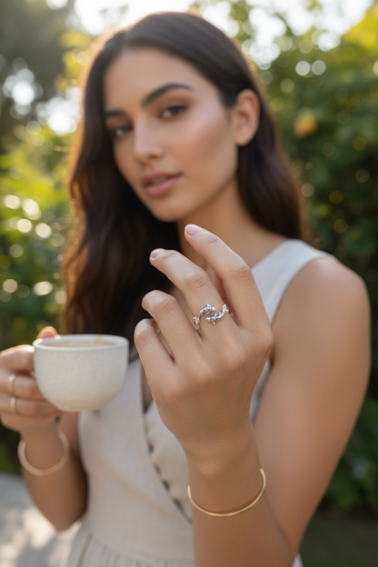 Anillo piscis de Plata 925 | Fuerza y Prosperidad