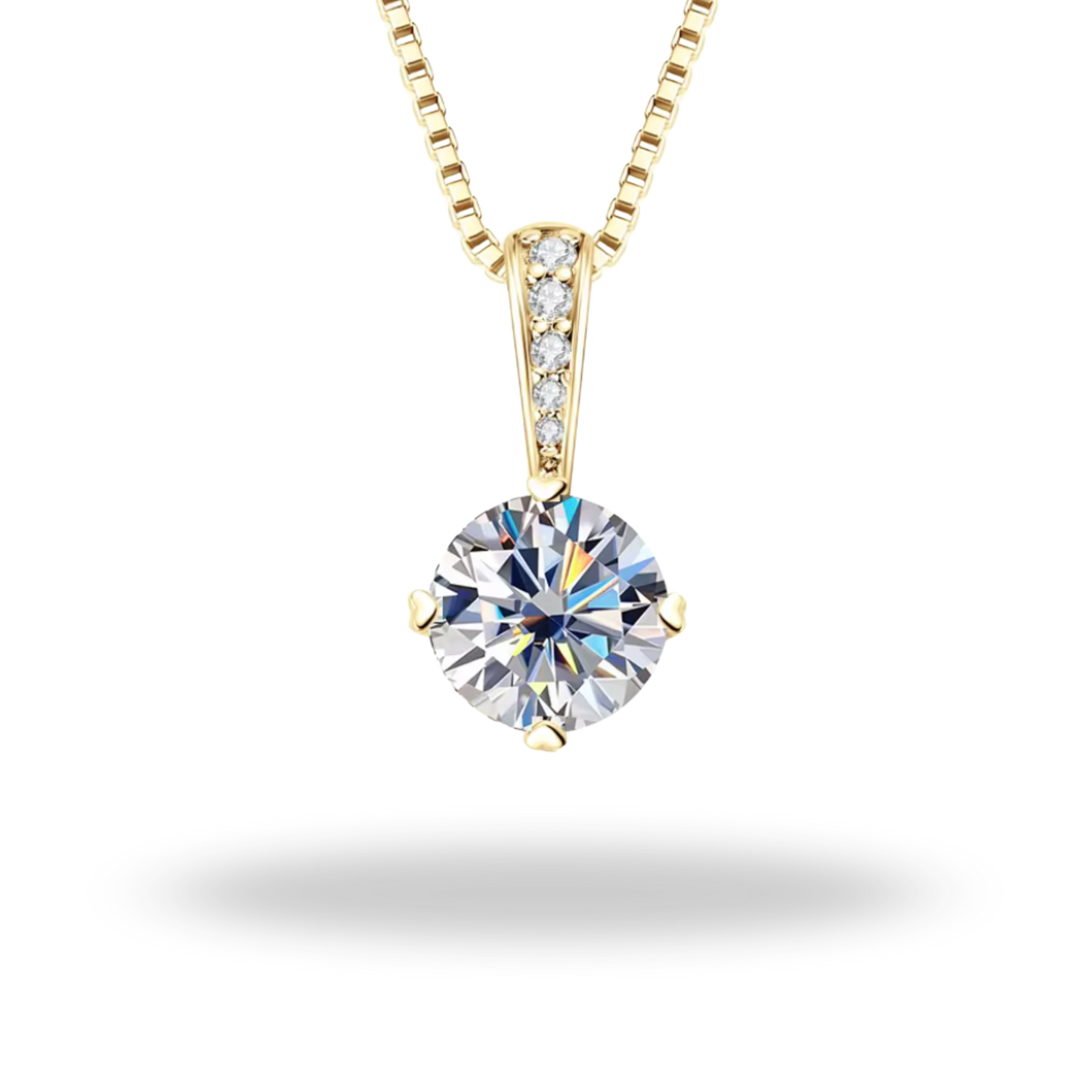 Collar Solitario Moissanita 925 | Brillo Eterno