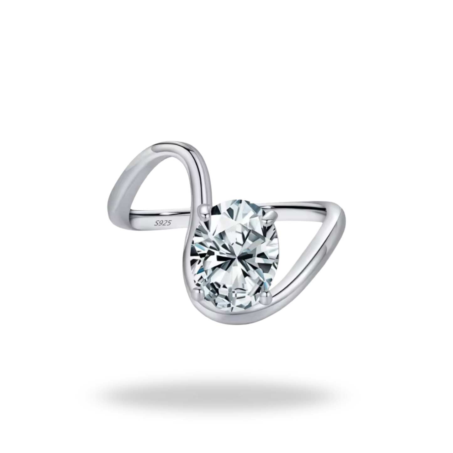 Anillo Colección Irregular con Circonio | Plata 925