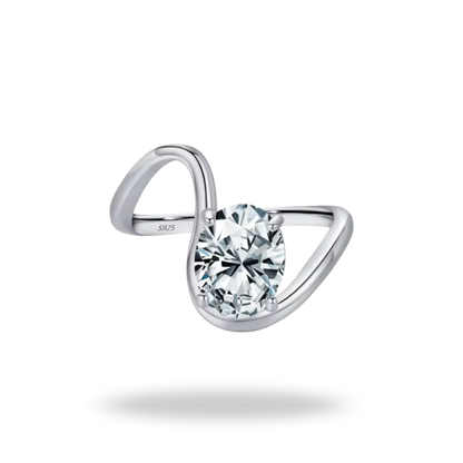 Anillo Colección Irregular con Circonio | Plata 925