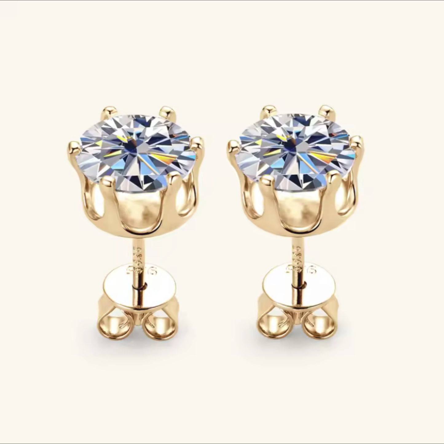 Pendientes Moissanita 18K | Brillo Eterno Unisex