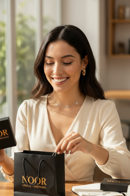 Collar Flor de Moissanita en Plata 925 con Baño en Oro 18K | Brillo & Elegancia Atemporal