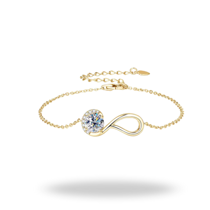 Pulsera Eterna Moissanita | Plata 925 GRA Certificada