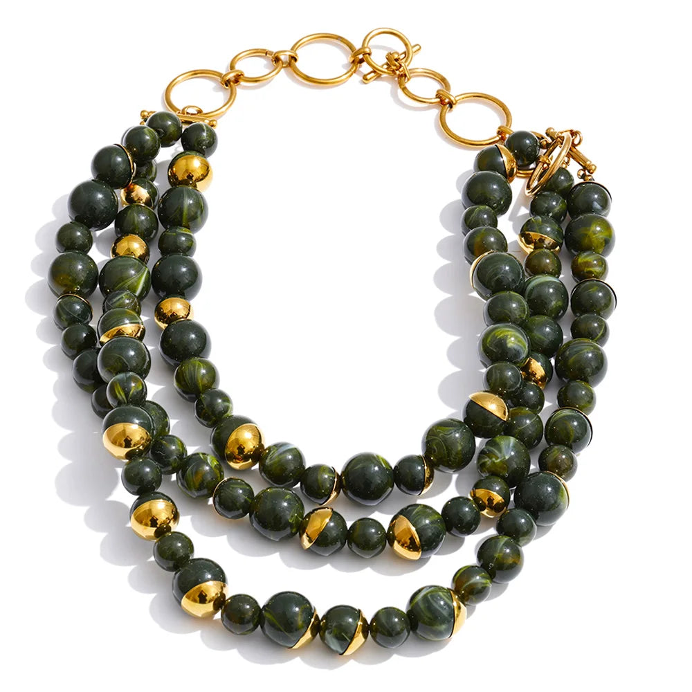 Set Pearl Cascade: Elegancia Escultural en Capas