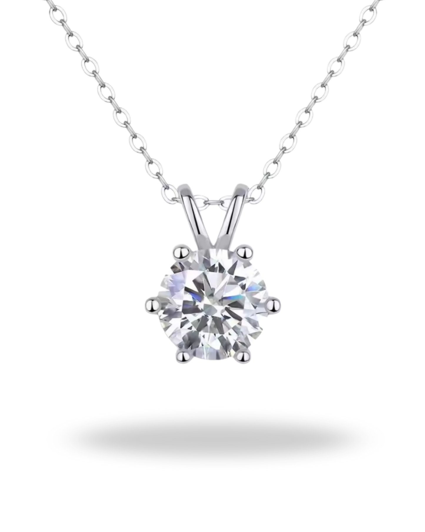 Collar “Eterno Brillo” de Moissanita — Plata 925 y Oro 18K | Certificado GRA