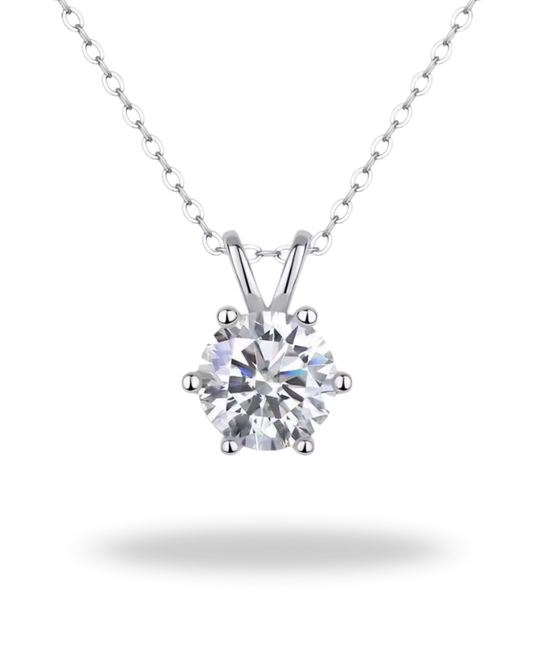 Collar “Eterno Brillo” de Moissanita — Plata 925 y Oro 18K | Certificado GRA