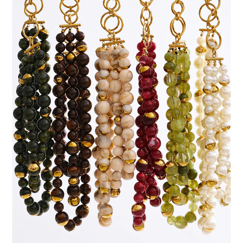 Set Pearl Cascade: Elegancia Escultural en Capas