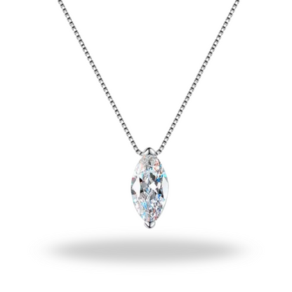 Collar de Moissanita Marquesa en Plata 925 – Elegancia que ilumina tu esencia
