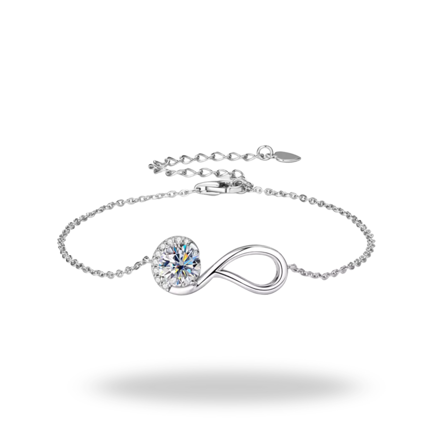 Pulsera Eterna Moissanita | Plata 925 GRA Certificada