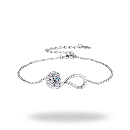 Pulsera Eterna Moissanita | Plata 925 GRA Certificada