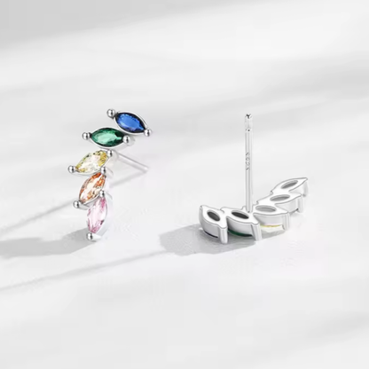 Pendientes “Aurora Wings” | Plata 925 y zirconias multicolor