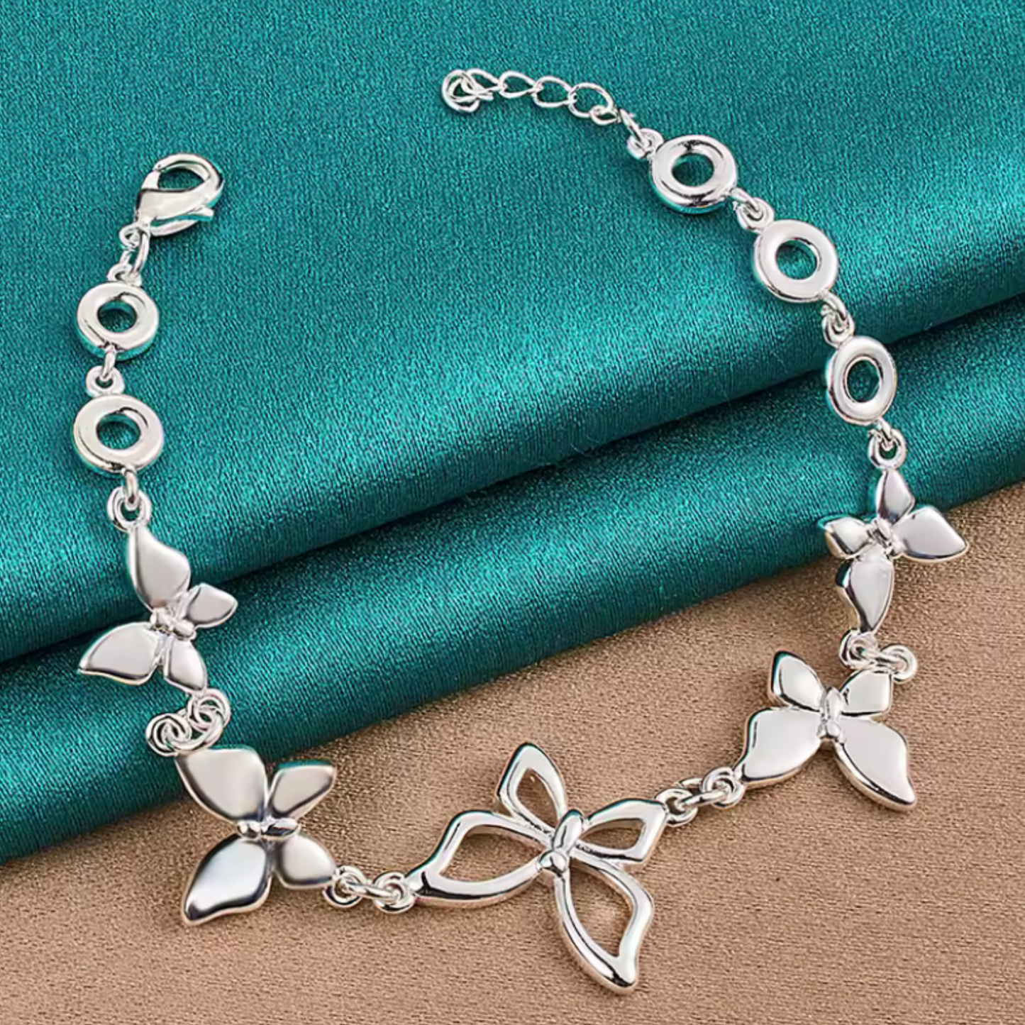Pulsera Mariposas de Plata 925 | Símbolo de Transformación