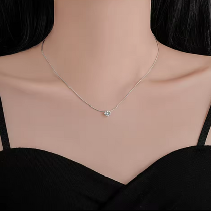 Collar Solitario Zircón | 0,5 ct · 1 ct · 2 ct