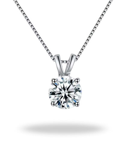 Collar “Eterno Brillo” de Moissanita — Plata 925 y Oro 18K | Certificado GRA